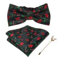 EASTEPIC Bow Ties for Men Exquisite Brooch Jacquard Handkerchief Mens Accessory Christmas Gift Childhood Meeting Happy New Year Cable Management