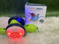 Lovely Snail หอยทากไฟ ของเล่นลากจูงสำหรับเด็กเล็ก ของเล่นมีเสียง มีไฟ ของเล่นสำหรับเด็กหัดเดิน ของเล่นเด็กเล็ก