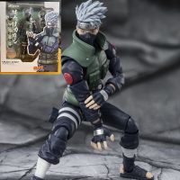 รูปอนิเมะคาคาชินารูโตะ SHF Hatake Shippūden Kakashi 2.0พระเอกของ Sharingan ตุ๊กตาขยับแขนขาได้ของเล่นของขวัญวันเกิดตุ๊กตาโมเดล