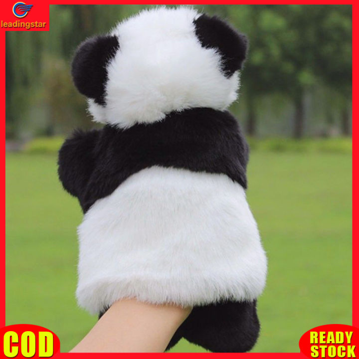 leadingstar-toy-hot-sale-panda-animal-hand-puppet-kids-plush-doll-storytelling-educational-preschool