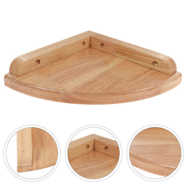 HOMEMAXS 7 Inches Corner Shelf Board Corner Shelves White Wall Floating