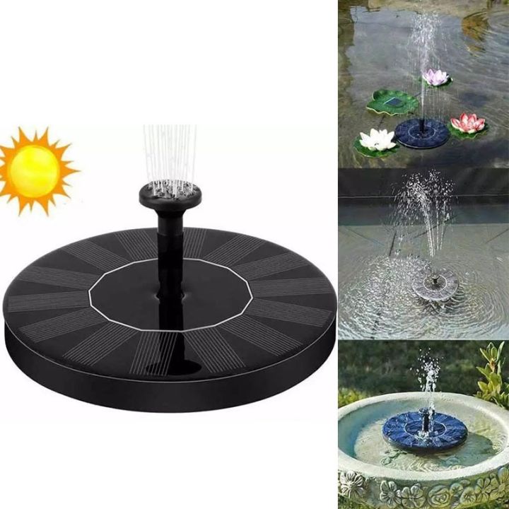 น้ำพุใช้พลังงานแสงอาทิตย์-มี-3-หัวให้น้ำพุ่ง-น้ำพุโซล่าเซล-น้ำพุสำหรับสวน-สระว่ายน้ำ-บ่อตกแต่ง-สินค้ามีพร้อมส่ง