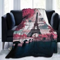 XZX180305  Eiffel Tower Flannel โยนผ้าห่มปารีสฝรั่งเศสโรแมนติกธีมผ้าห่มสำหรับเตียงโซฟารถท่องเที่ยวของขวัญน้ำหนักเบา w a rm Super Soft