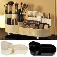 【YD】 Rotating Desktop Makeup Brushes Organizer Storage Holder Skincare