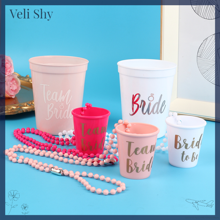 veli-shy-2ชิ้นทีมผู้ที่จะเป็นเจ้าสาวถ้วยอุปกรณ์ปาร์ตี้สาวโสดสร้อยคอแก้วช็อต