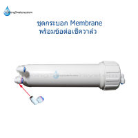 ชุดกระบอก Membrane พร้อมข้อต่อเช็ควาล์ว