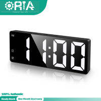 【อัพเกรด】 Oria นาฬิกาดิจิตอล,USB ขับเคลื่อนนาฬิกาปลุก LED,นาฬิกาตารางการควบคุมเสียง12/24H รูปแบบเลื่อนฟังก์ชั่น3ความสว่างปรับ3โหมดปลุกสำหรับบ้านห้องนอนสำนักงาน