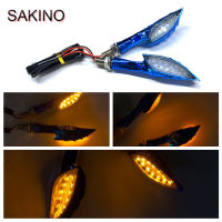 SAKINO ไฟเลี้ยวสีเหลืองจักรยานจักรยานยนต์ LED 12V,โคมไฟหลอดไฟแสดงสถานะไฟกะพริบดัดแปลงไฟรถจักรยานยนต์