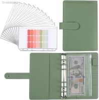 ❀ A6 Budget Binder Planner With 12 Pieces Cash Envelopes Colorful PU Leather Notebook Binder With 12 PCS A6 Binder Pockets