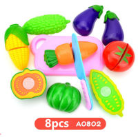 Kitchen Toys Pretend Play Plastic Food Toy Cutting Fruit Vegetable Kitchen Set Children Play House Simulation Toys for Kids