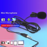 Portable External Clip-On Lapel Lavalier Microphone 3.5mm Jack For IPhone SmartPhone Recording PC Gaming Conference Voice