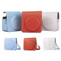 ۞✐□ PU Leather Camera Case Bag for Instax Square SQ1 Large Capacity Camera Bag for Square SQ1 Camera