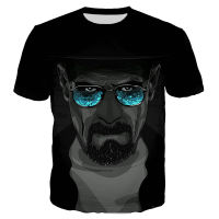 ฤดูร้อน2022 Breaking Bad T เสื้อผู้ชาย3D พิมพ์ T เสื้ออินเทรนด์ Harajuku สไตล์ขนาดใหญ่ T เสื้อ Streetwear Cool Tops