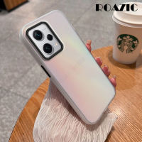 เคสไล่ระดับเลเซอร์ ROAZIC สำหรับ Xiaomi Redmi Note 12 11 10 Pro Max Plus 12C 10A 10C A1 A1 A2 + A2 + POCO X5 M5s X3 Pro NFC 4G 5G แฟชั่นเคสใส่โทรศัพท์ Aurora Matte กันกระแทกแข็ง A01-3ฝาหลัง