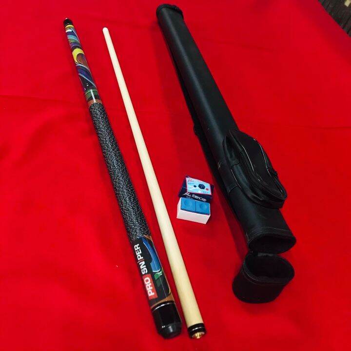 Aska pro sniper billiard cue stick with 1x1 hardcase and 1 box blue