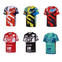 2023 NewOff-Road MOTOGP รถจักรยานยนต์ Quick-Drying แขนสั้นเสื้อยืด Rider เสื้อผ้าขี่จักรยาน Jersey Quick Drop ชุด Racing สั้น T Men