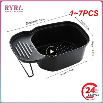 【CC】❏№  1 7PCS Sink Strainer Basket Multipurpose Food Catcher Leftovers Storage Drain