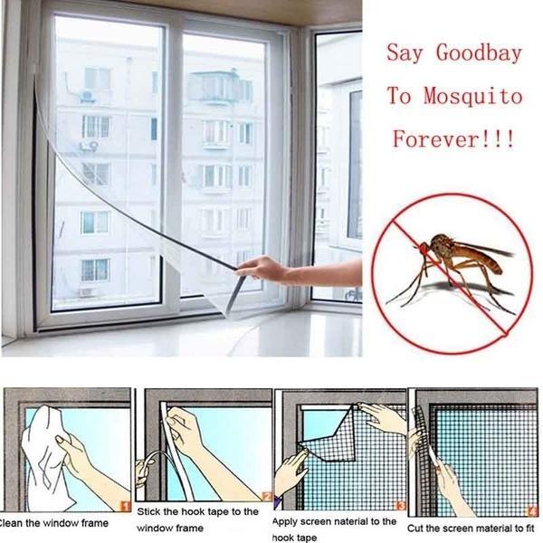 INSECT SCREEN Window Mesh Net Fly Bug Mosquito Moth Door Tape