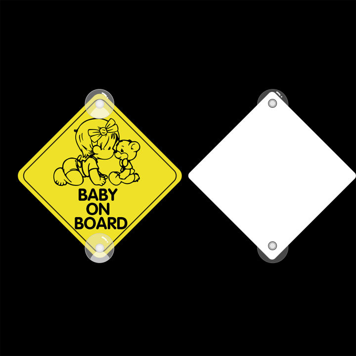 baby-on-board-series-suction-cup-type-สติกเกอร์สำหรับแต่งรถ-kids-in-car-safety-warning-yellow-decals-pvc-notice-boards-marks