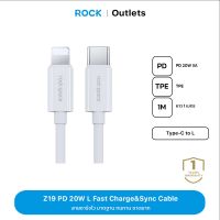 rock space PD 20W Type-C to Lightning 3A Cable(1M) For iPhone 14/13/12 Series รองรับ PD Charge มาตรฐาน ทนทาน ขาดยาก Z19