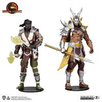 Sub Zero มอร์ทัลคอมแบท Mcfarlane + Shao Kahn ของเล่นตุ๊กตาขยับแขนขาได้17ซม.