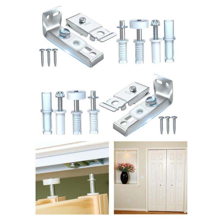 Fenteer Bifold Door Hardware Repair Kit Barn Door Hardware Kit for 7/8