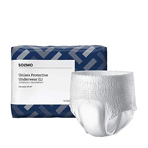Solimo Incontinence Unisex Protective Underwear, Amazon Brand