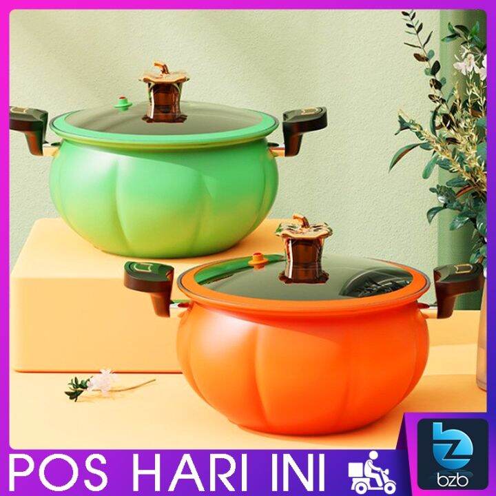 AMPLE VOLUME 💥 8L Pumpkin Micro Pressure Cooker Multipurpose Non Stick