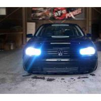 สำหรับ VW GOLF MK4 R32 96-04หลอดไฟคู่ H7ไฟหน้ารถมอเตอร์ไซค์แบบ LED High Beam 80W 6000K สีขาว