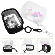 ROSENICE Doll Bag Plastic Clear Storage Pouch Organizer Bags Toy Display