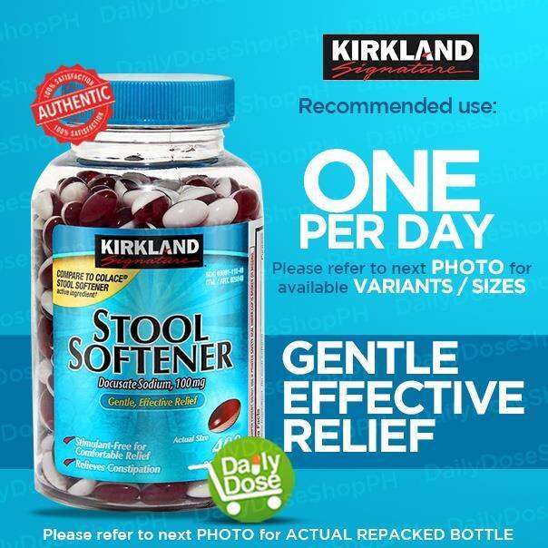Health Supplements Kirkland Signature Stool Softener 100 mg Softgels