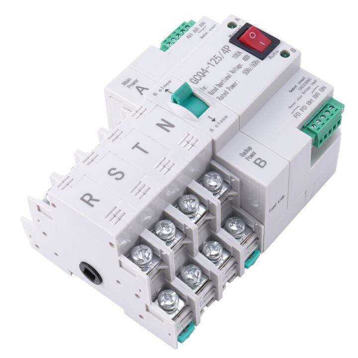MCB Type Dual Power Automatic Transfer Switch 4P 100A ATS Circuit