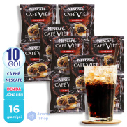 ĐẬM ĐÀ KHÓ QUÊN  Dây 10 gói Cà phê đen đá NesCafé Café Việt Date mới 12