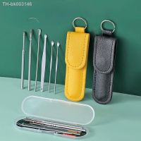 ❁ஐ 6set Ear Wax Pickers Stainless Steel Earpick Wax Remover Curette Ear Pick Cleaner Ear Cleaner Spoon Care Ear Clean Tool