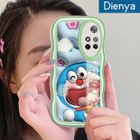 เคส Dienya สำหรับ Xiaomi MI POCO M4 Pro 5G Redmi Note 11 5G Note 11S Note 11T Note 10T 5G เคสลาย3D รูปการ์ตูนดอกไม้กับโดราเอมอนเวฟขอบกันกระแทกแบบใสนิ่มเคสมือถือโปร่งใสลายกล้องถ่ายรูปสร้างสรรค์ฝาครอบป้องกันซิลิกาเจล