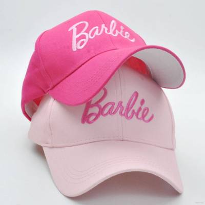 Barbie cute peaked cap summer breathable Sunscreen embroidery baseball hat Versatile leisure sports
