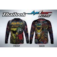 (In stock) 2023 Fashion mens sports clothing Sublimation Long Sleeve t-shirt , Full Print, Thailook Design, Thailand Design,035,Mio 125,yellow Motorcycle Jersey Long Sleeve t-shirt  Size S-3XL