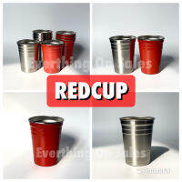 แก้วแดง แก้วปาร์ตี้ แก้วเบียร์ **สแตนเลสคุณภาพดี** Red Cup Party