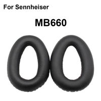 แผ่นรองหู1คู่สำหรับ Sennheiser MB660 MM550 MM450-X-X ที่ครอบหูหูฟังสำรองที่คาดศีรษะเบาะชุดหูฟังฟองน้ำอุปกรณ์ซ่อม