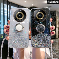 เคสโทรศัพท์สำหรับ Realme Narzo 60 Pro ฝาหลังแวววาวเป็นท้องฟ้าแหวนวาวสายคล้องด้านหลังมันวาวแบบนิ่มสำหรับ Realme Narzo 60Pro เคสฝาหลังโปร่งใสเคสด้านหลังเป็นดาว