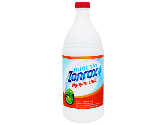 Nước tẩy zonrox nguyên chất chai 1 lít - ảnh sản phẩm 1