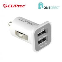 ** สินค้า เคลียสต็อค ** CLIPTEC GZU365 DUAL USB PORTS 3.1A CAR CHARGER (เกรด B)