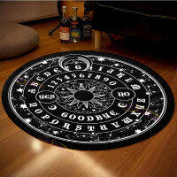 Personalized Rug Round Rug Cat Goat Impaled Throne Area Atheist Car Bath Mat Black Mat Living Room Home Decoration