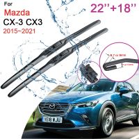 Front Windshield Wiper Blades for Mazda CX 3 CX3 2015 2016 2017 2018 2019 2021 Rubber Snow Scraping Frameless Car Accessories