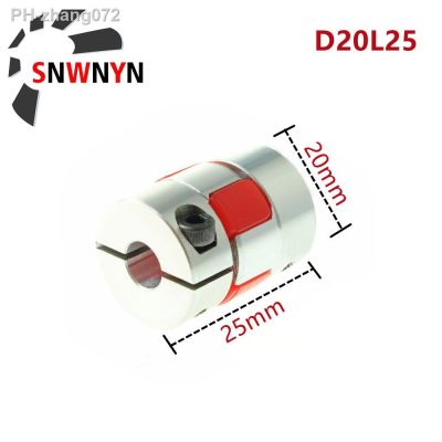 D20L25 Jaw Coupler 3mm 4mm 5mm 6mm 8mm 10mm Aluminum Plum Flexible Shaft Coupling 3d Printer Motor Connector For CNC