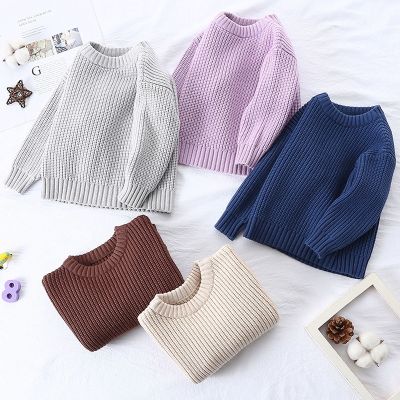 Autumn Baby Boys Girls Knit Sweater Clothes Kids Sweatert Toddler Infant Newborn Knitwear Soft Long Sleeve Baby Pullover Tops