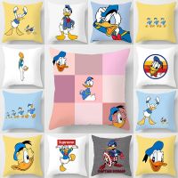 Disney Donald Duck Cushion Cover Pillowcase Cartoon Cushion Cover Pillow Case for Sofa Car Interior Decoration 45x45cm No Pillow