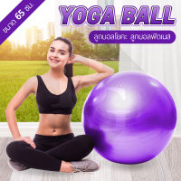 B&amp;G ลูกบอลโยคะ ลูกบอลโยคะใหญ่ บอลออกกำลังกาย บอลโยคะ ลูกบอลโยคะ อุปกรณ์โยคะ Yoga Ball รุ่น 6004 พร้อม ที่สูบลม ขนาด 45 ซม. , 65 ซม.