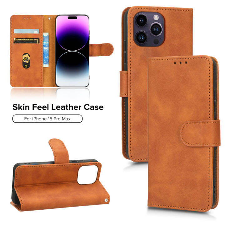 iPhone15Pro Max Case Magnetic Flip Leather Funda For iPhone 15 Pro Max ...