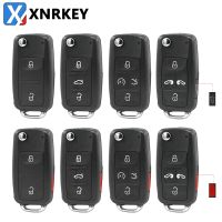 XNRKEY 2/3/4/5 Button Flip Remote Car Key Shell Fob for VW Volkswagen Tiguan Golf Sagitar Polo MK6 Touareg Seat Key Case Cover